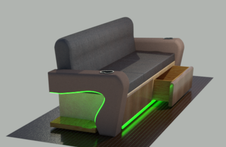 Furniture CAD render